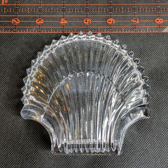 Waterford Shell Vanity Crystal Dish Signed - Excellent Condition - Picture 5 of 6